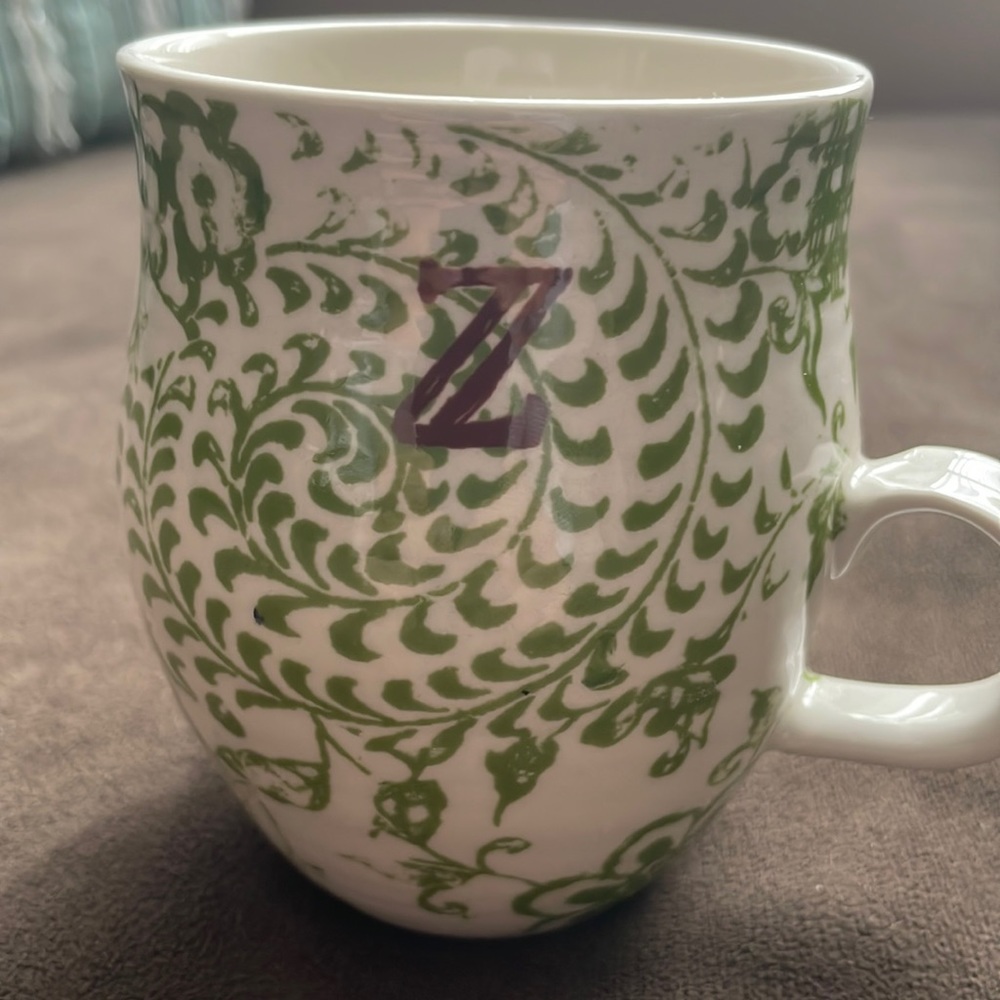 Anthropologie Z coffee mug